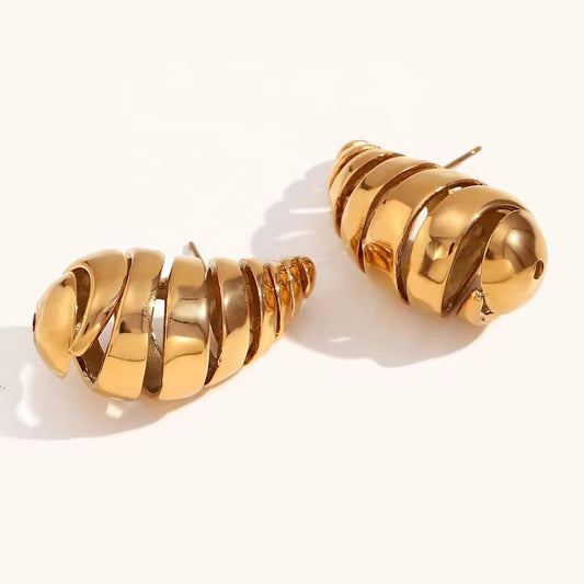 Hollow Screw Earrings